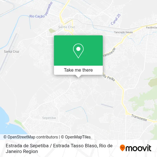 Estrada de Sepetiba / Estrada Tasso Blaso map