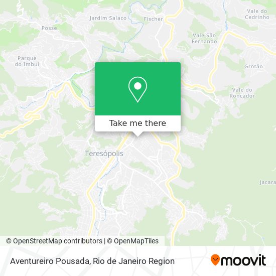 Aventureiro Pousada map