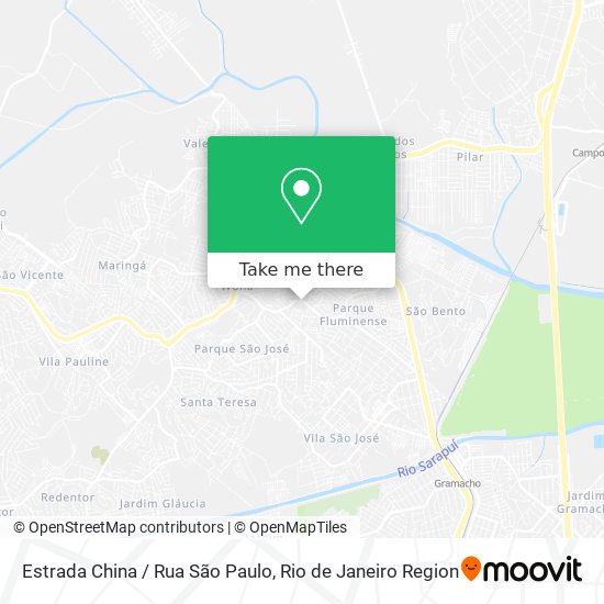 Estrada China / Rua São Paulo map