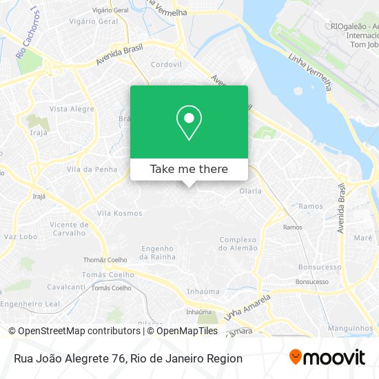 Rua João Alegrete 76 map