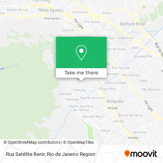 Rua Satélite Benir map
