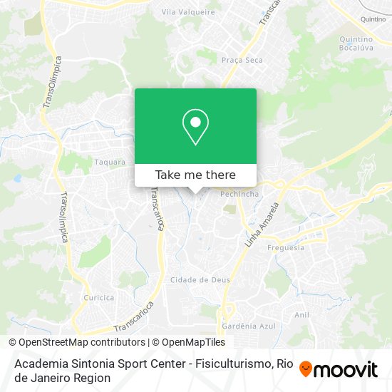 Mapa Academia Sintonia Sport Center - Fisiculturismo