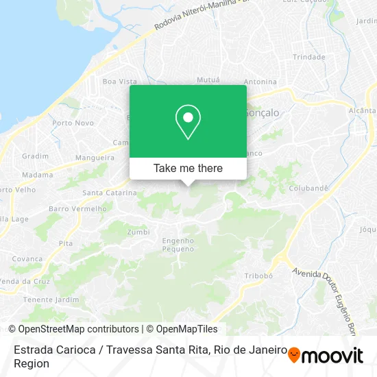 Estrada Carioca / Travessa Santa Rita map
