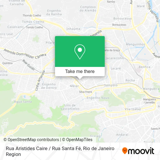 Rua Aristides Caire / Rua Santa Fé map