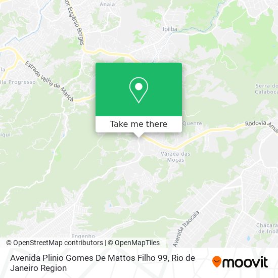 Mapa Avenida Plinio Gomes De Mattos Filho 99