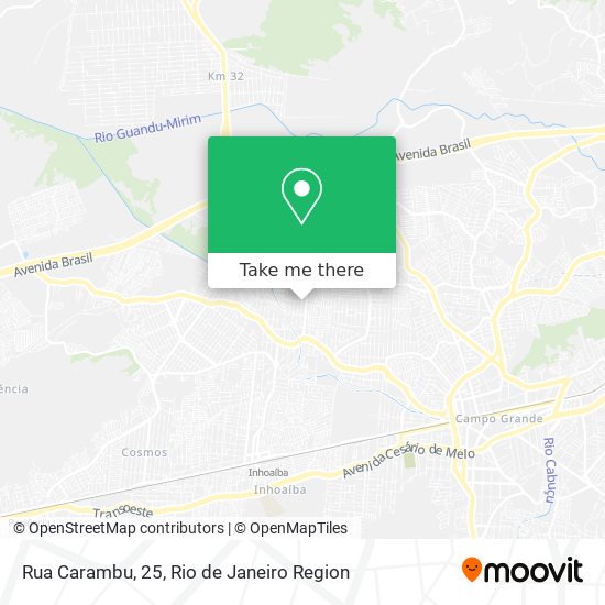 Mapa Rua Carambu, 25