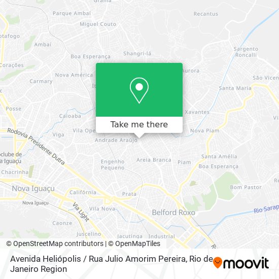 Mapa Avenida Heliópolis / Rua Julio Amorim Pereira
