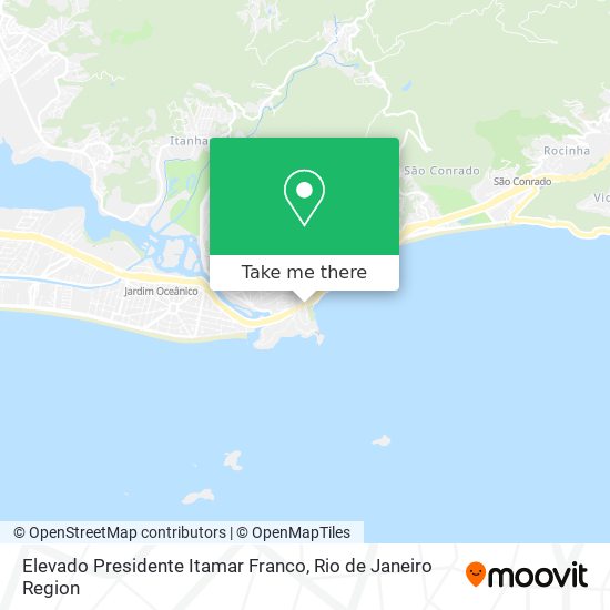 Mapa Elevado Presidente Itamar Franco