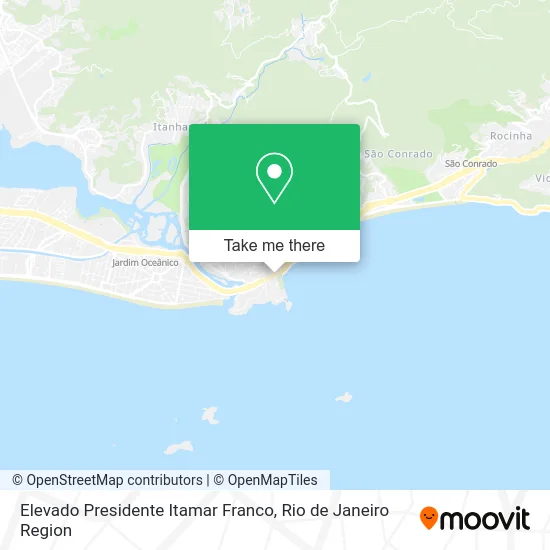 Elevado Presidente Itamar Franco map