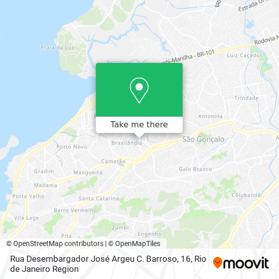 Rua Desembargador José Argeu C. Barroso, 16 map