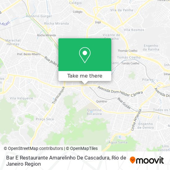 Bar E Restaurante Amarelinho De Cascadura map