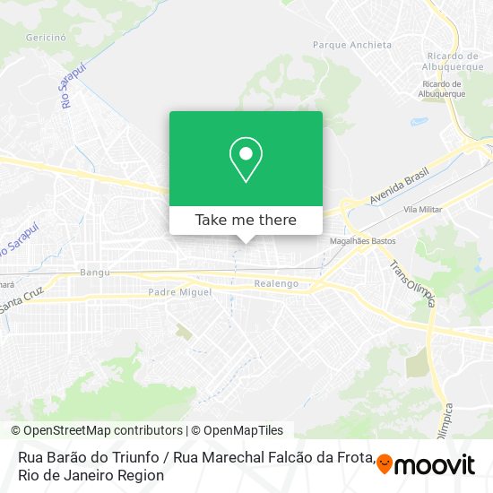 Mapa Rua Barão do Triunfo / Rua Marechal Falcão da Frota