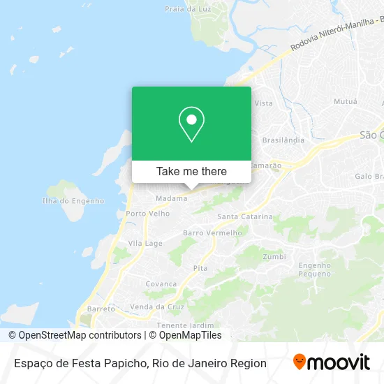 Espaço de Festa Papicho map