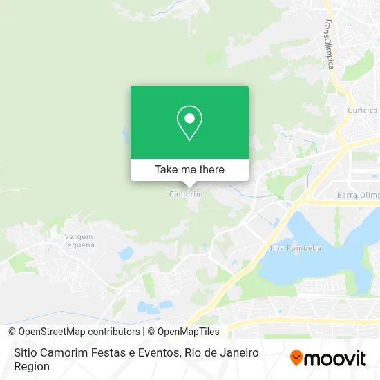 Sitio Camorim Festas e Eventos map