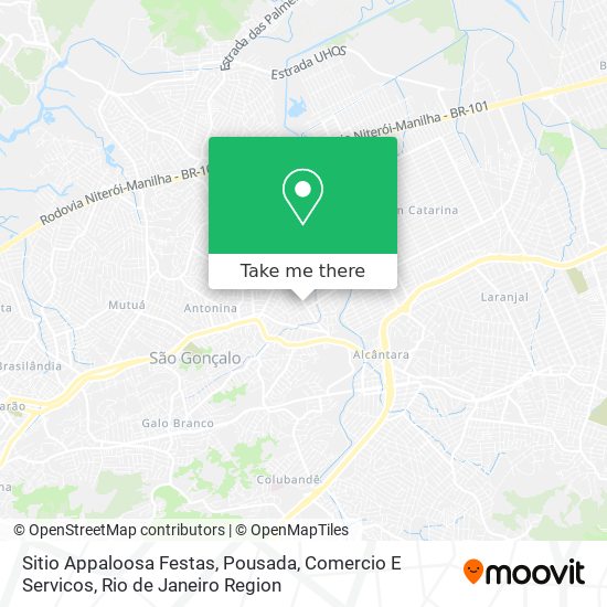 Sitio Appaloosa Festas, Pousada, Comercio E Servicos map