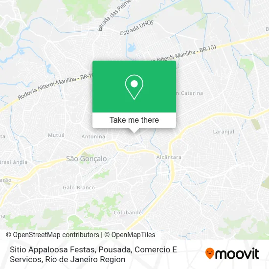 Sitio Appaloosa Festas, Pousada, Comercio E Servicos map
