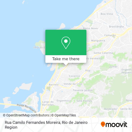 Mapa Rua Camilo Fernandes Moreira