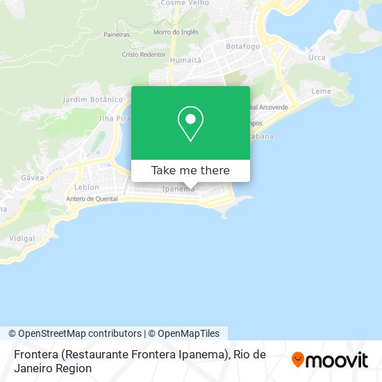 Mapa Frontera (Restaurante Frontera Ipanema)