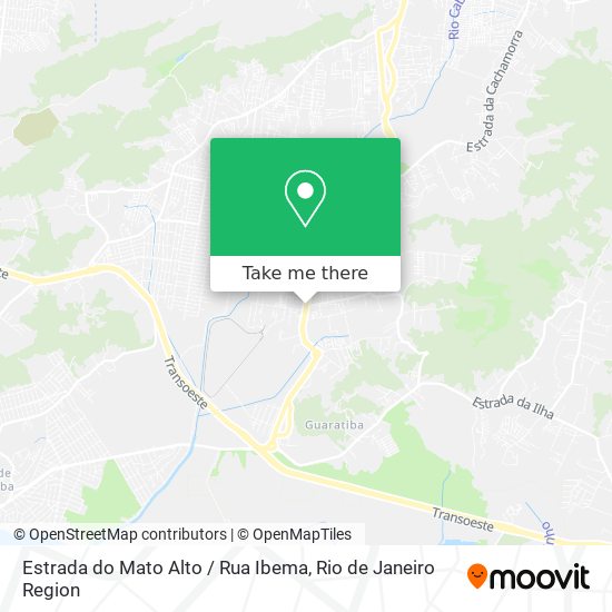Estrada do Mato Alto / Rua Ibema map