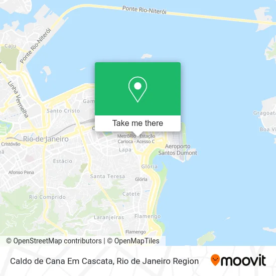 Caldo de Cana Em Cascata map