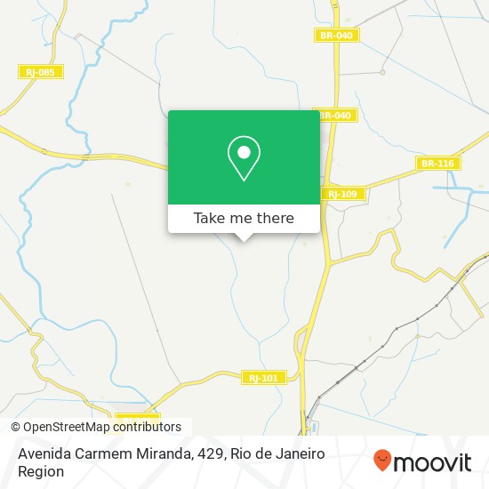 Avenida Carmem Miranda, 429 map