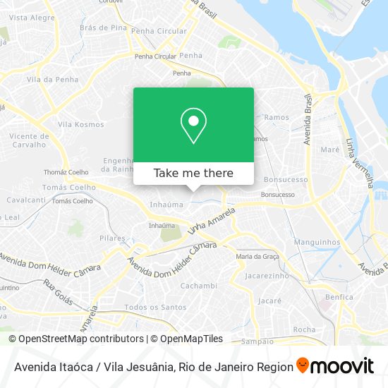 Avenida Itaóca / Vila Jesuânia map