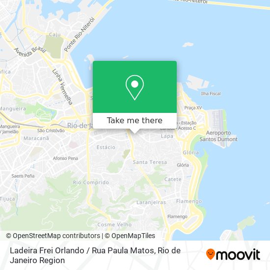 Ladeira Frei Orlando / Rua Paula Matos map