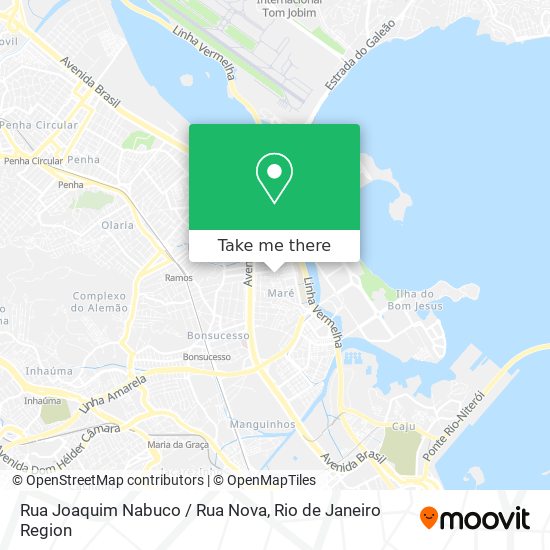 Mapa Rua Joaquim Nabuco / Rua Nova