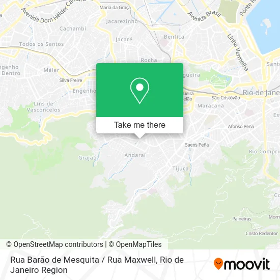 Rua Barão de Mesquita / Rua Maxwell map