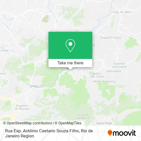 Rua Exp. Antônio Caetano Souza Filho map