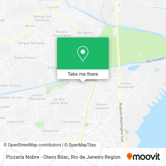 Pizzaria Nobre - Olavo Bilac map