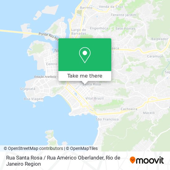 Mapa Rua Santa Rosa / Rua Américo Oberlander