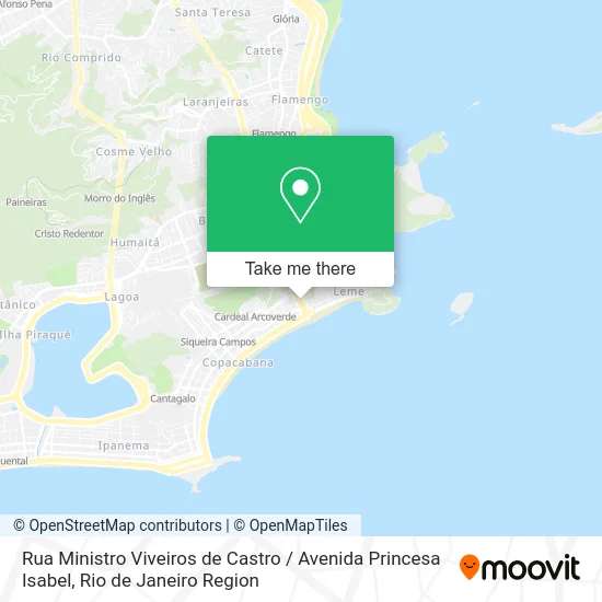 Rua Ministro Viveiros de Castro / Avenida Princesa Isabel map