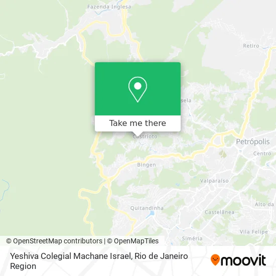 Yeshiva Colegial Machane Israel map