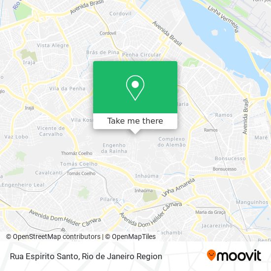 Rua Espirito Santo map