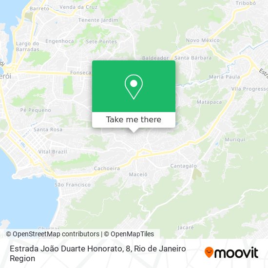 Mapa Estrada João Duarte Honorato, 8
