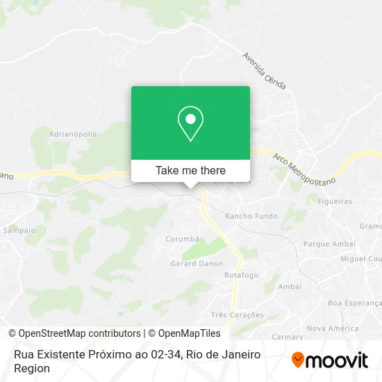 Rua Existente Próximo ao 02-34 map