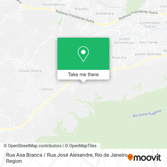 Rua Asa Branca / Rua José Alexandre map