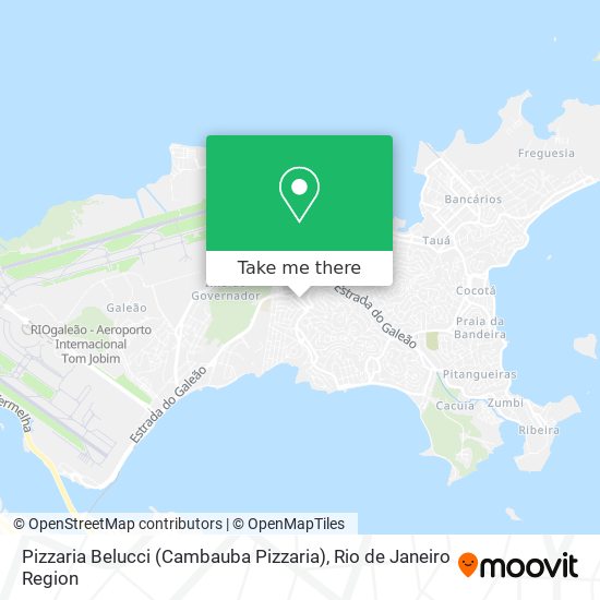 Mapa Pizzaria Belucci (Cambauba Pizzaria)