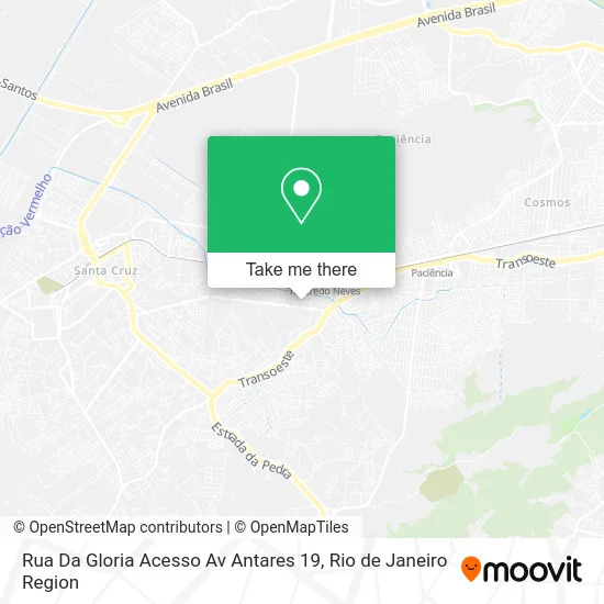 Rua Da Gloria Acesso Av Antares 19 map