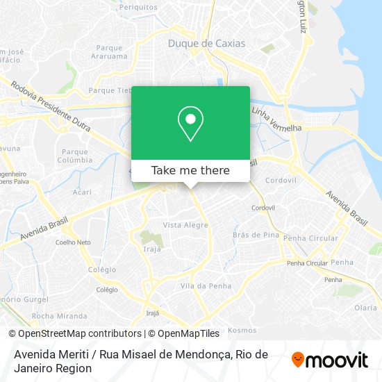 Avenida Meriti / Rua Misael de Mendonça map