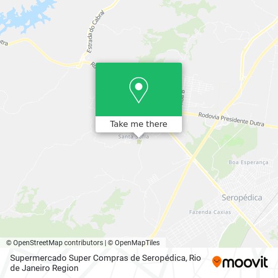 Supermercado Super Compras de Seropédica map