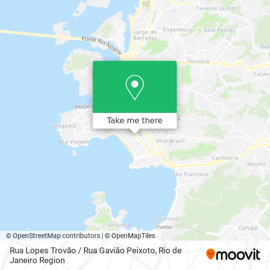 Mapa Rua Lopes Trovão / Rua Gavião Peixoto