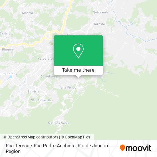 Rua Teresa / Rua Padre Anchieta map