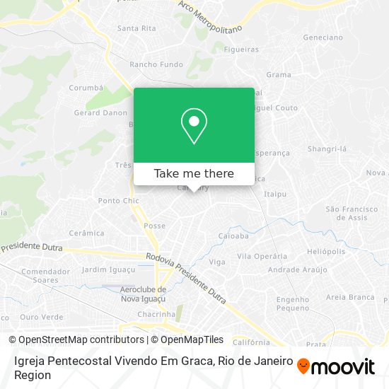 Igreja Pentecostal Vivendo Em Graca map