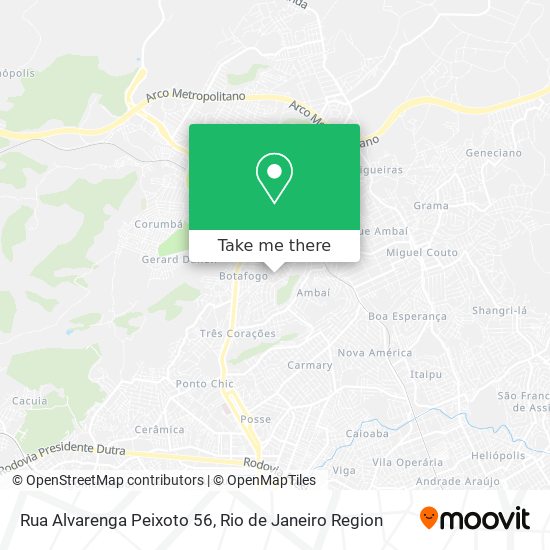 Mapa Rua Alvarenga Peixoto 56