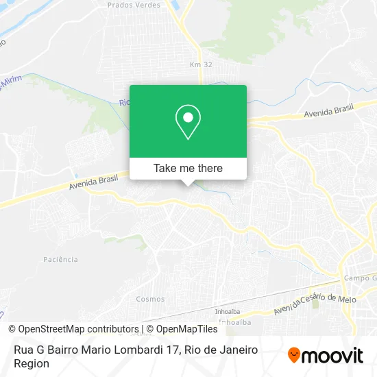 Rua G Bairro Mario Lombardi 17 map