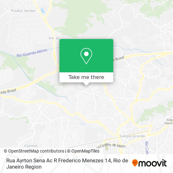 Mapa Rua Ayrton Sena Ac R Frederico Menezes 14