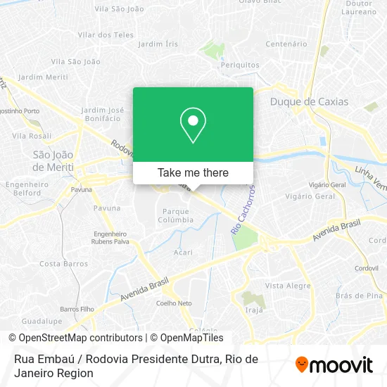 Rua Embaú / Rodovia Presidente Dutra map