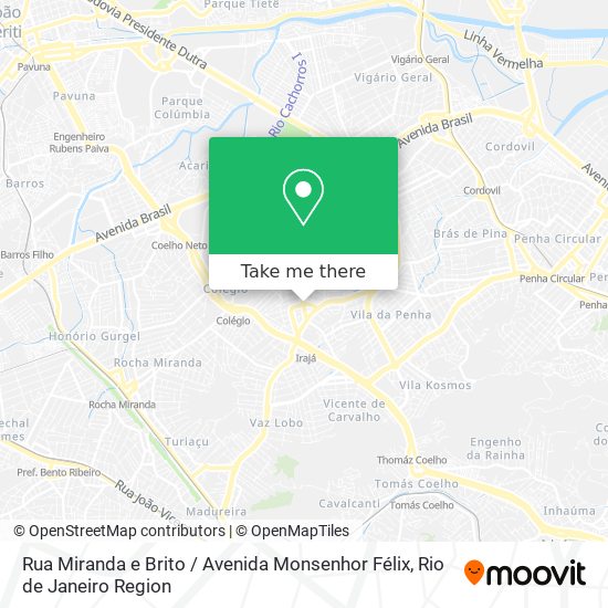 Rua Miranda e Brito / Avenida Monsenhor Félix map